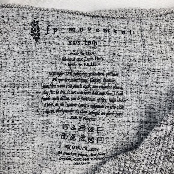 Free People Movement Women's Gray Sports Bra Sleeveless Activewear Size XS - Picture 9 of 9